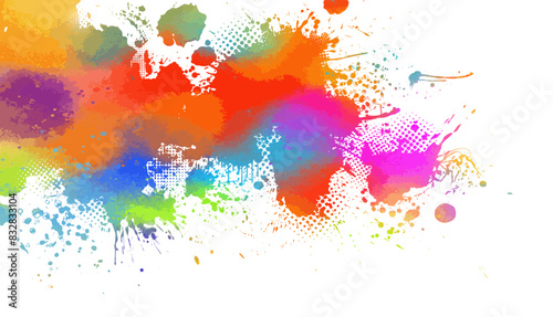 Colored blot object. hand drawing. Not AI, Vector illustration