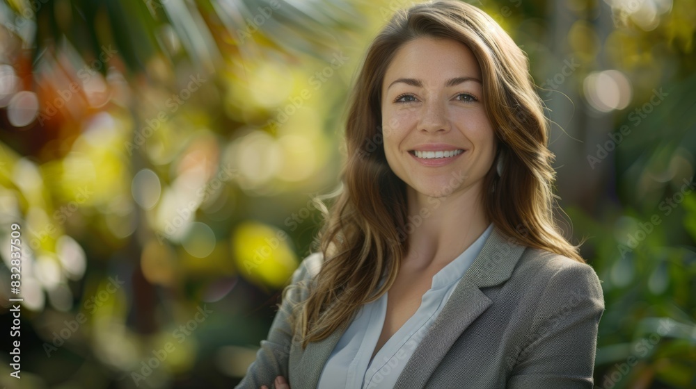 Business lady or businesswoman. Background with selective focus and copy space