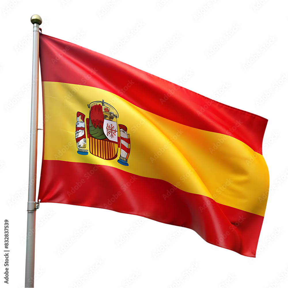 Fototapeta premium realistic 3d flag aragon
