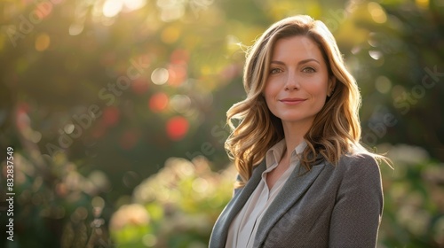 Business lady or businesswoman. Background with selective focus and copy space