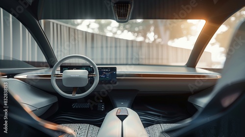 https://s.mj.run/G7lv9nE9Uds https://s.mj.run/98J9SA9qLKo https://s.mj.run/5OF19CQ2SUc https://s.mj.run/kQedUgzDIXU create a 2035 electric sedan interior design, wide angel view, luxury and home cozy 