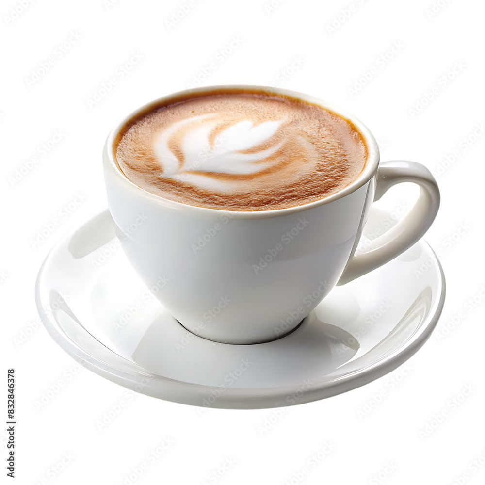 hot cappuccino coffee isolated hot cappuccino coffee isolated