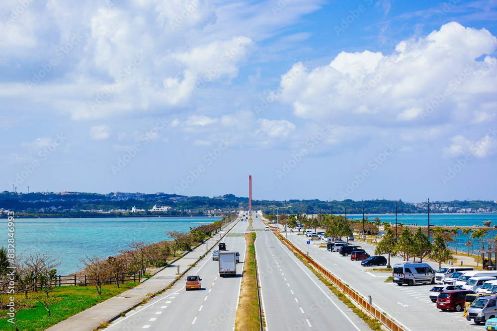 Fototapeta premium 海中道路