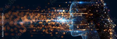 Futuristic cyber guardian  the apogee of cutting edge digital defense technology