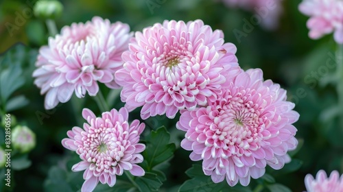 Chrysanthemums Lovely Flowers for Garden Decor © TheWaterMeloonProjec