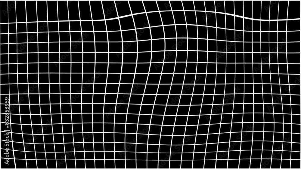 Grid Flat Warp Mp4 Dynamic Visual Elements Loop Video Overlay For