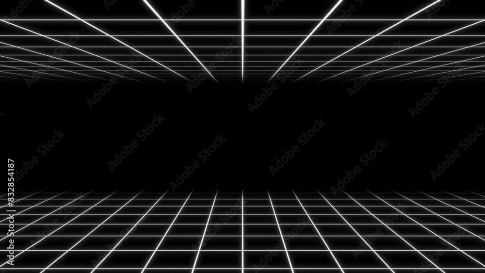 Grid 3 D 01 Mp4 Dynamic Visual Elements Loop Video Overlay For