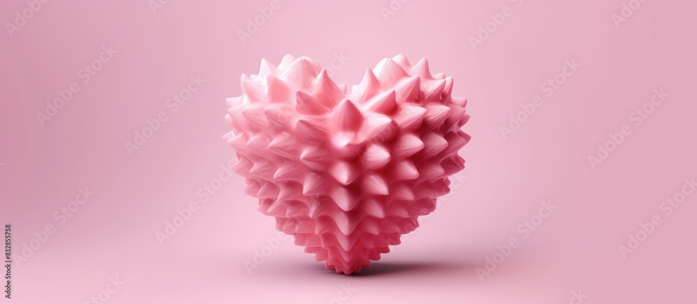 Fototapeta premium Heart pink background