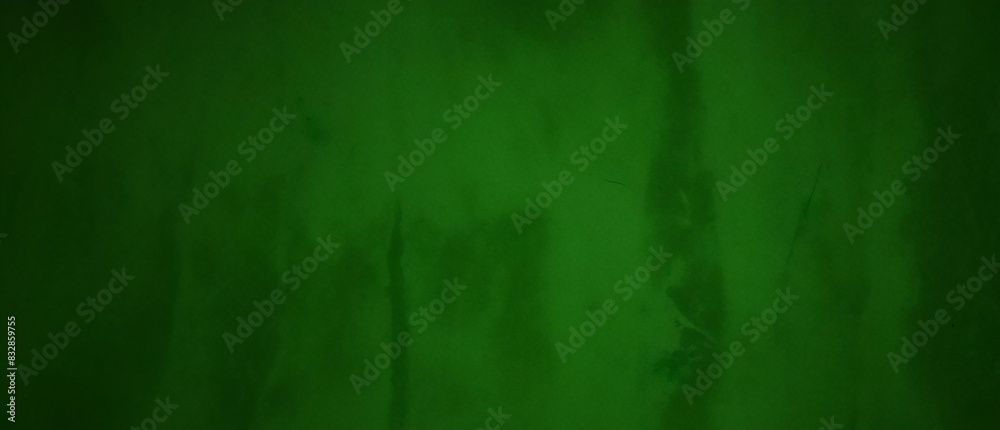 Obraz premium black dark jade emerald green grunge background old painted concrete wall plaster close up rough dirty grainy broken damaged distressed abandoned cracked or spooky scary horror concept design