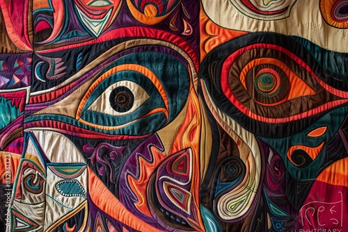 Panama Mola Tapestry