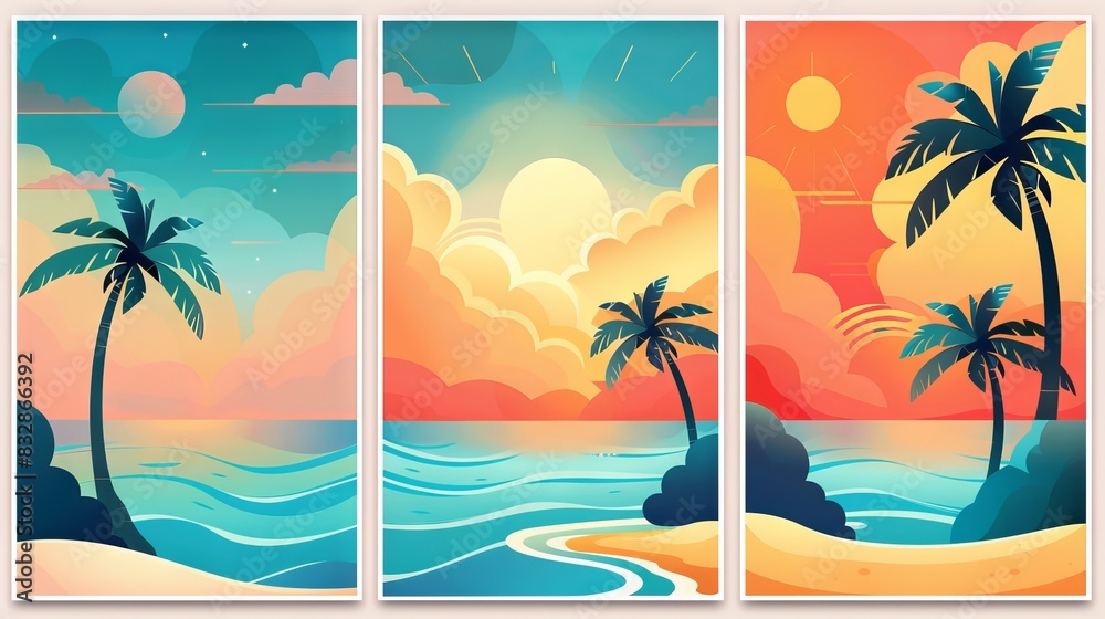 Obraz premium Summer concept background