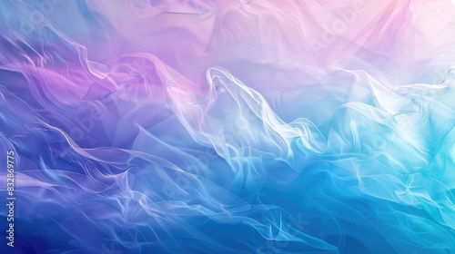 Concept of Summer and Spring with a Color Wave Blue Gradient and Pastel Textured Abstract Wallpaper