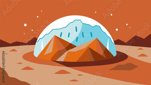 The hard craggy surface of the salt dome holds a hidden treasure of energy providing a vital storage solution for the constantly fluctuating demand. Vector illustration