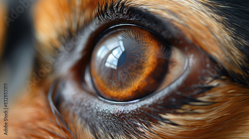 Macro Shot of Dog's Eye