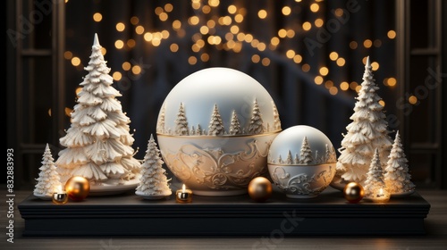 Christmas living room inter...