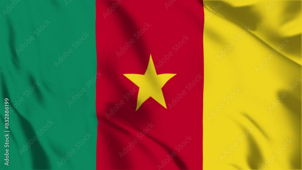 Cameroon Waving Flag Hight Quality , For Youtube and Other Social Media Use 