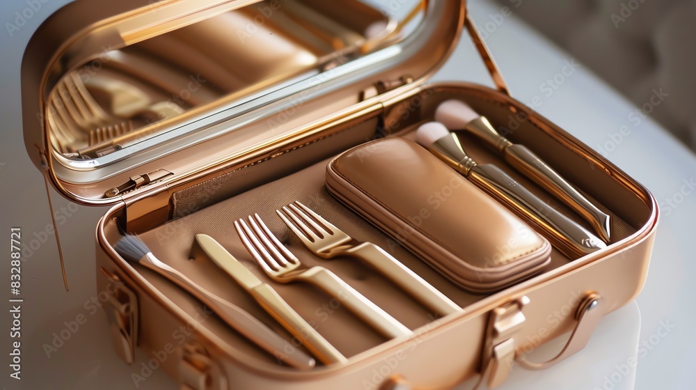 A compact and stylish portable manicure kit A compact and stylish portable manicure kit