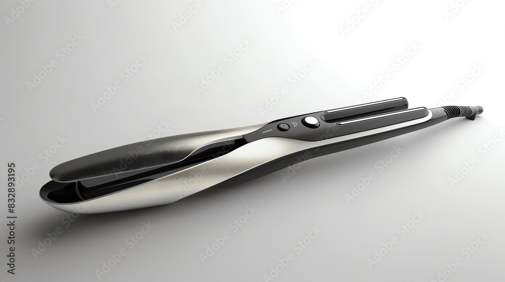 Obraz premium A sleek and modern electric hair straightener