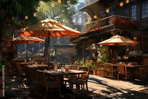 Outdoor dining - Generative AI