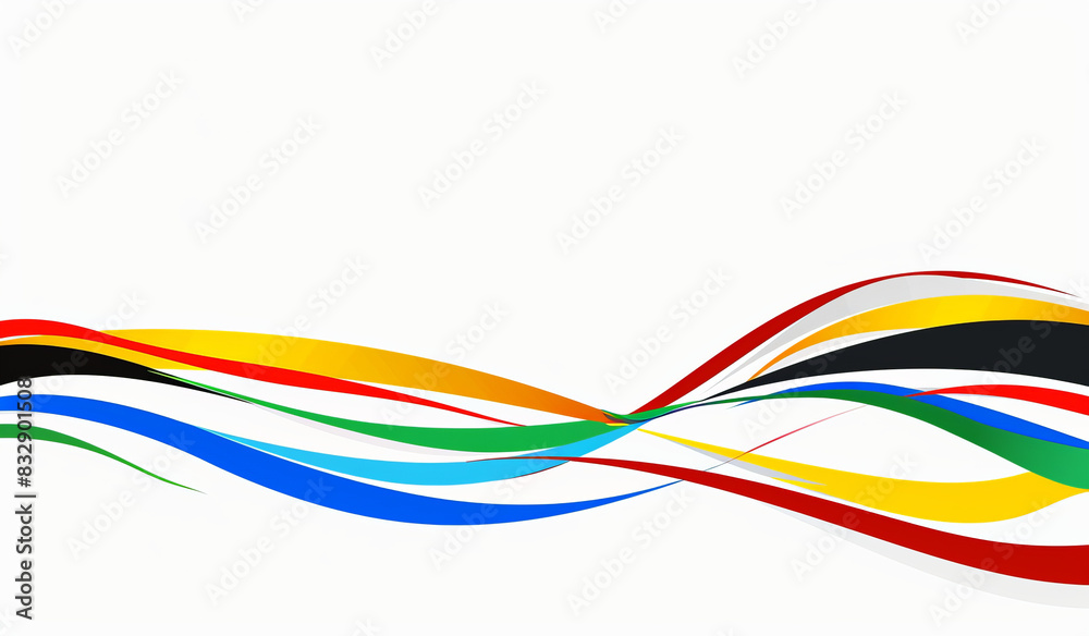 Abstract colorful curved flowing lines background Abstract colorful curved flowing lines background