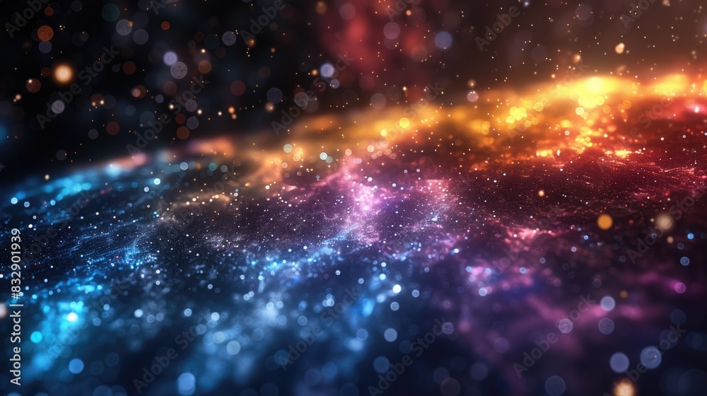 The image resembles a galaxy filled with numerous stars, abstract background The image resembles a galaxy filled with numerous stars, abstract background