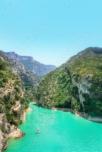 Gorge du Verdon canyon at Provence, France.