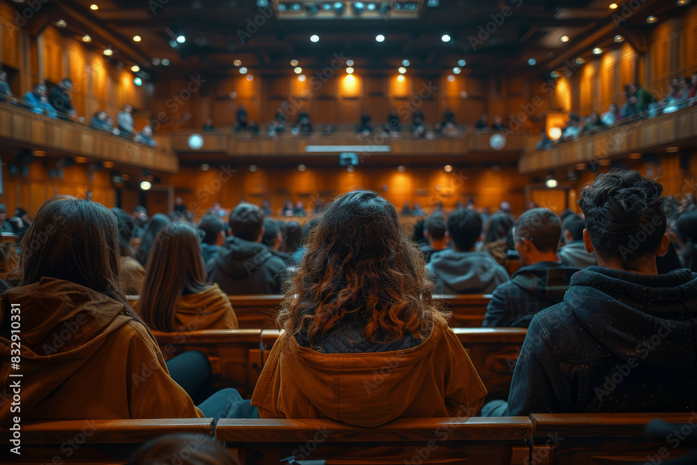 A lecture series at a university campus, where scholars and experts present their research and insights on a wide range of topics. Generative Ai. A lecture series at a university campus, where scholars and experts present their research and insights on a wide range of topics. Generative Ai.