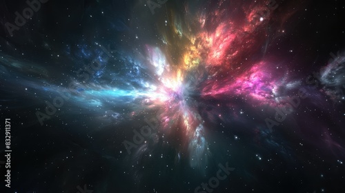 Gleaming cosmic aura backgrounds