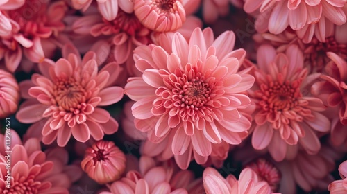 Close up of Chrysanthemum flowers