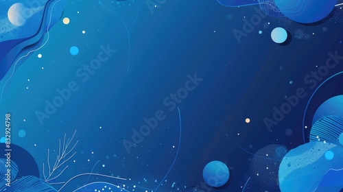 Blue background banner design and advertisement without much appeal