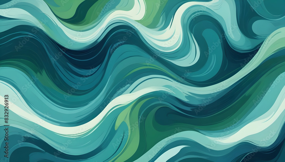 painting with abstract wavy patterns in shadows painting with abstract wavy patterns in shadows