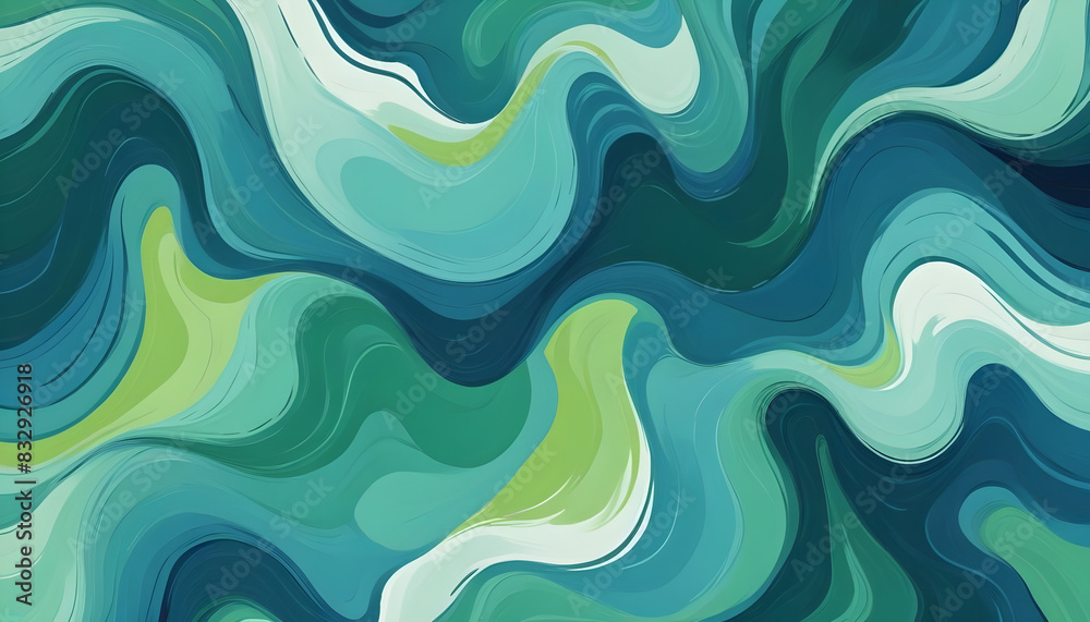 painting with abstract wavy patterns in shadows painting with abstract wavy patterns in shadows