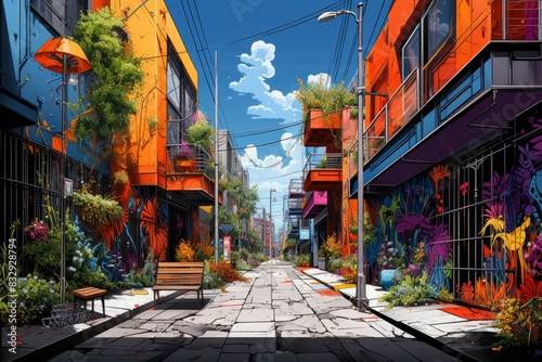 Street art - Generative AI © Sidewaypics