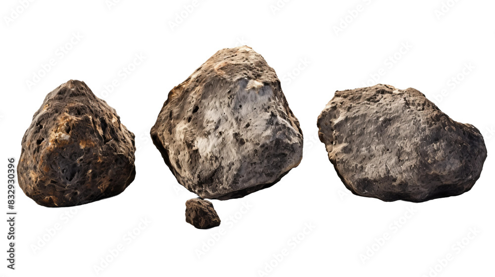 stone isolated on white background stone isolated on white background