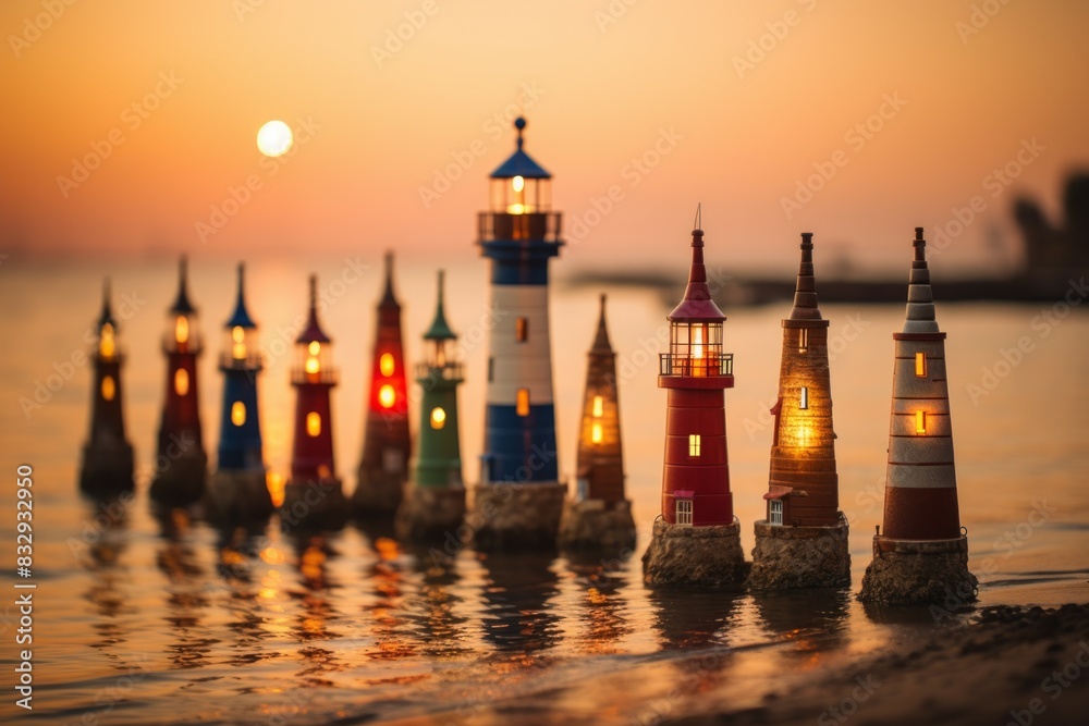 Coastal lighthouses - Generative AI Coastal lighthouses - Generative AI