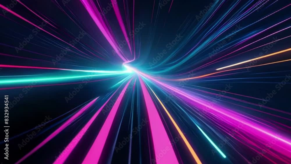 flowing speed lines technology background neon fiber flowing speed lines technology background neon fiber
