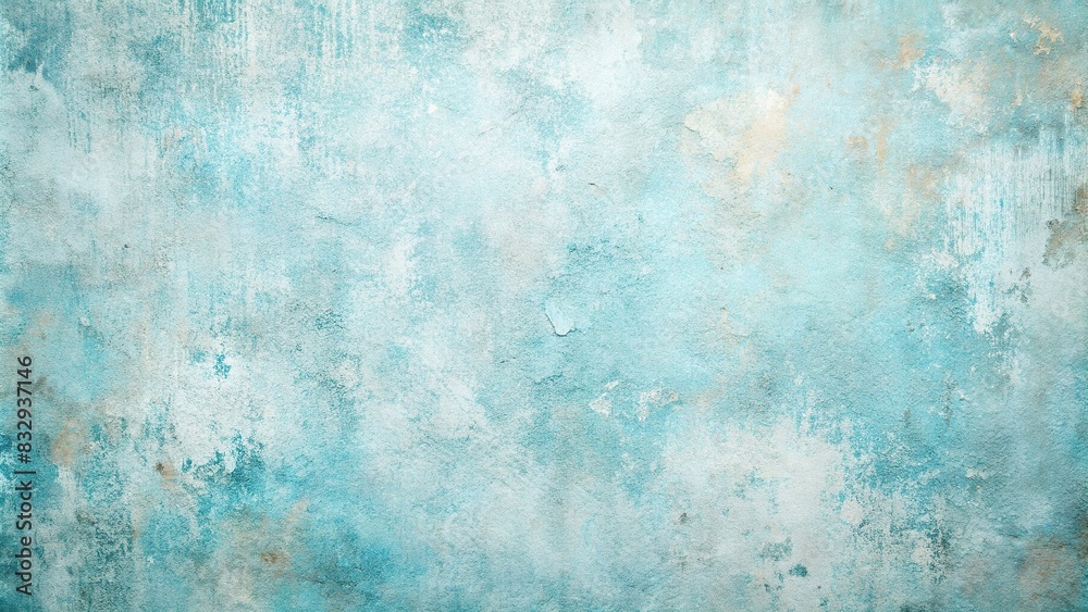 Soft pastel blue watercolor texture background with old concrete walls in modern light blue tones and abstract paper on mock surface cement stone wall grain vintage scratched sand grunge