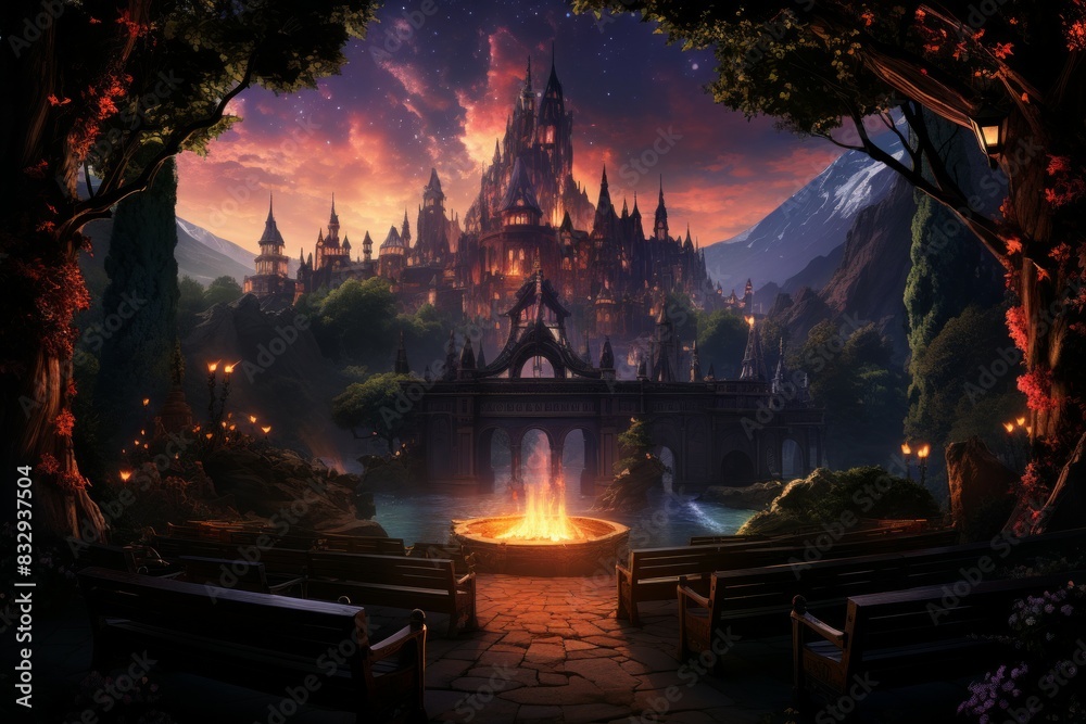 Outdoor movie nights - Generative AI