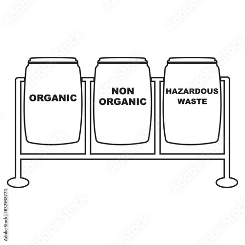 trash can icon, and its designation