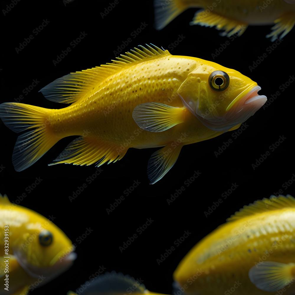 Beautiful Lemon Fish HD Quality Realistic AI Image Beautiful Lemon Fish HD Quality Realistic AI Image