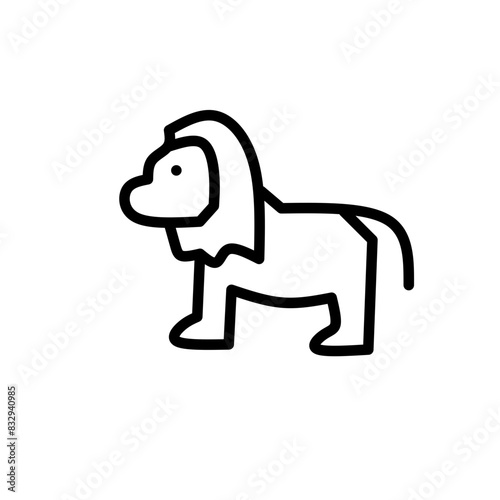 Set of thin line animals Icons. Vector illustration