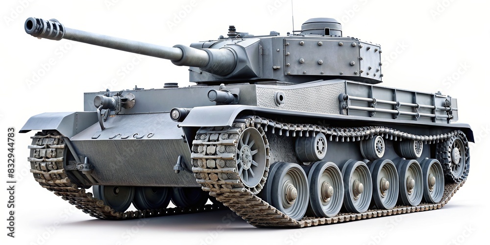 Steel grey  of a Tiger tank