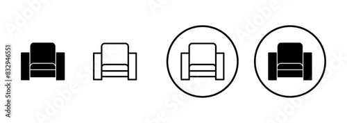 Sofa icon vector isolated on white background. sofa icon illustration. furniture