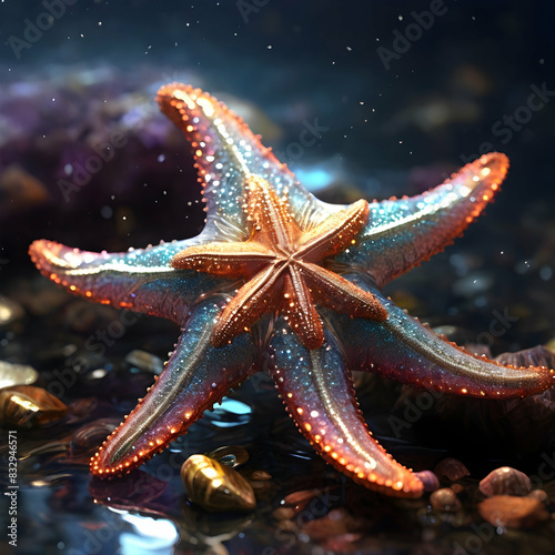 Beautiful Star Fish HD Quality Realistic AI Image