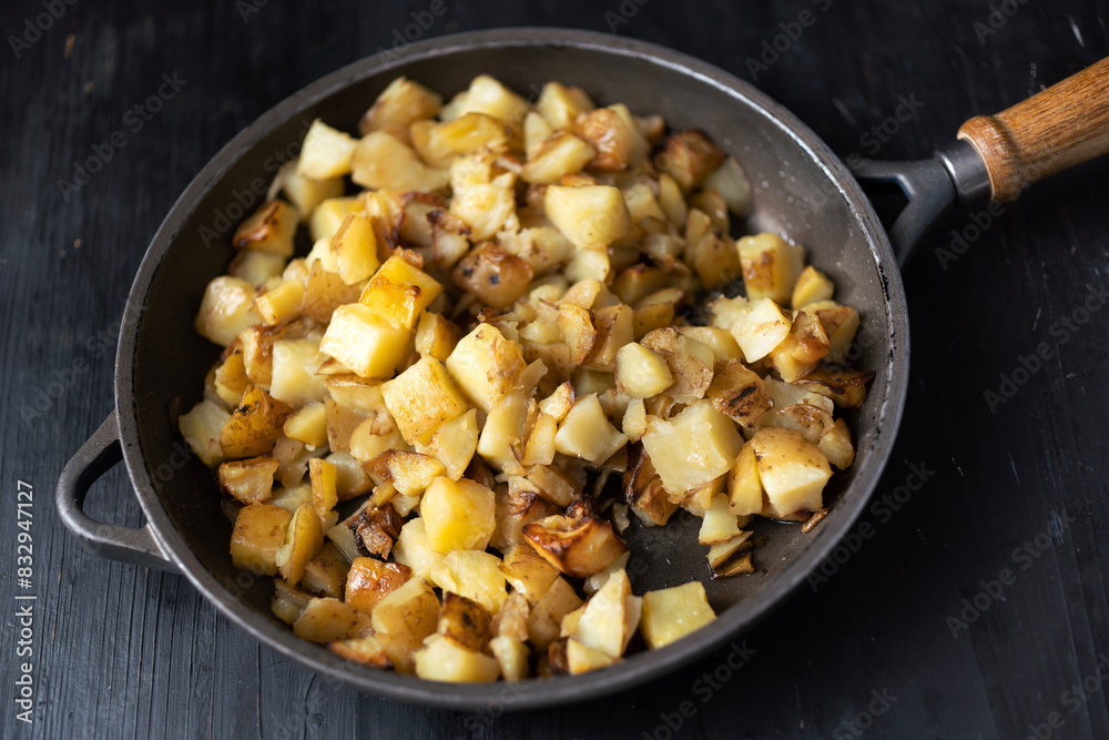 rustic pan fried potatoes