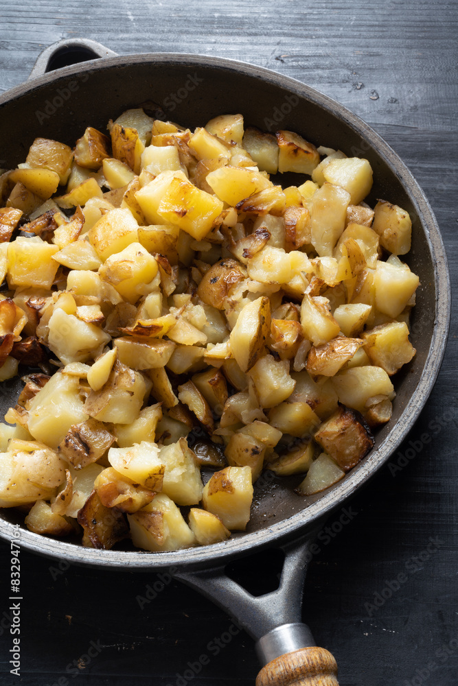 rustic pan fried potatoes