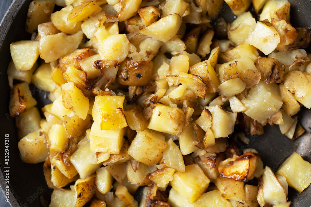 rustic pan fried potatoes