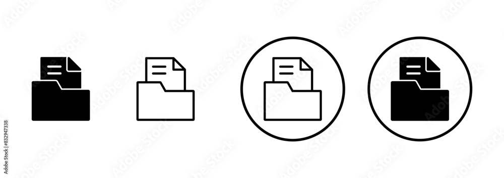 Folder Icon vector isolated on white background. Folder and documents Icon. icon archive Folder Icon vector isolated on white background. Folder and documents Icon. icon archive