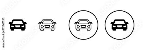 Car icon vector isolated on white background. Car icon vector.