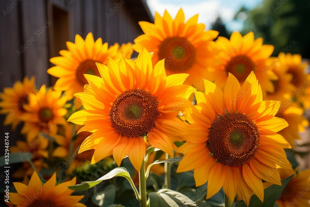 Summer sunflowers - Generative AI
